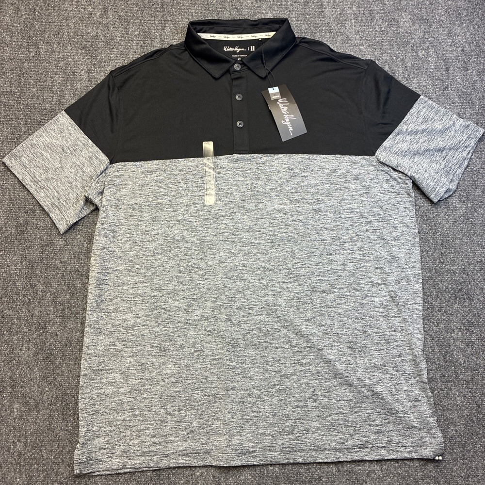 Walter Hagen Golf Shirt Black and grey Men's Size XL